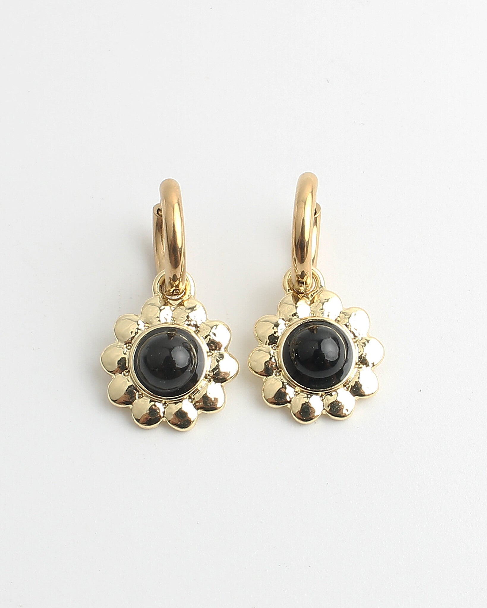 Harper - Boucles d'oreilles - Pierre naturelle - Acier inoxydable