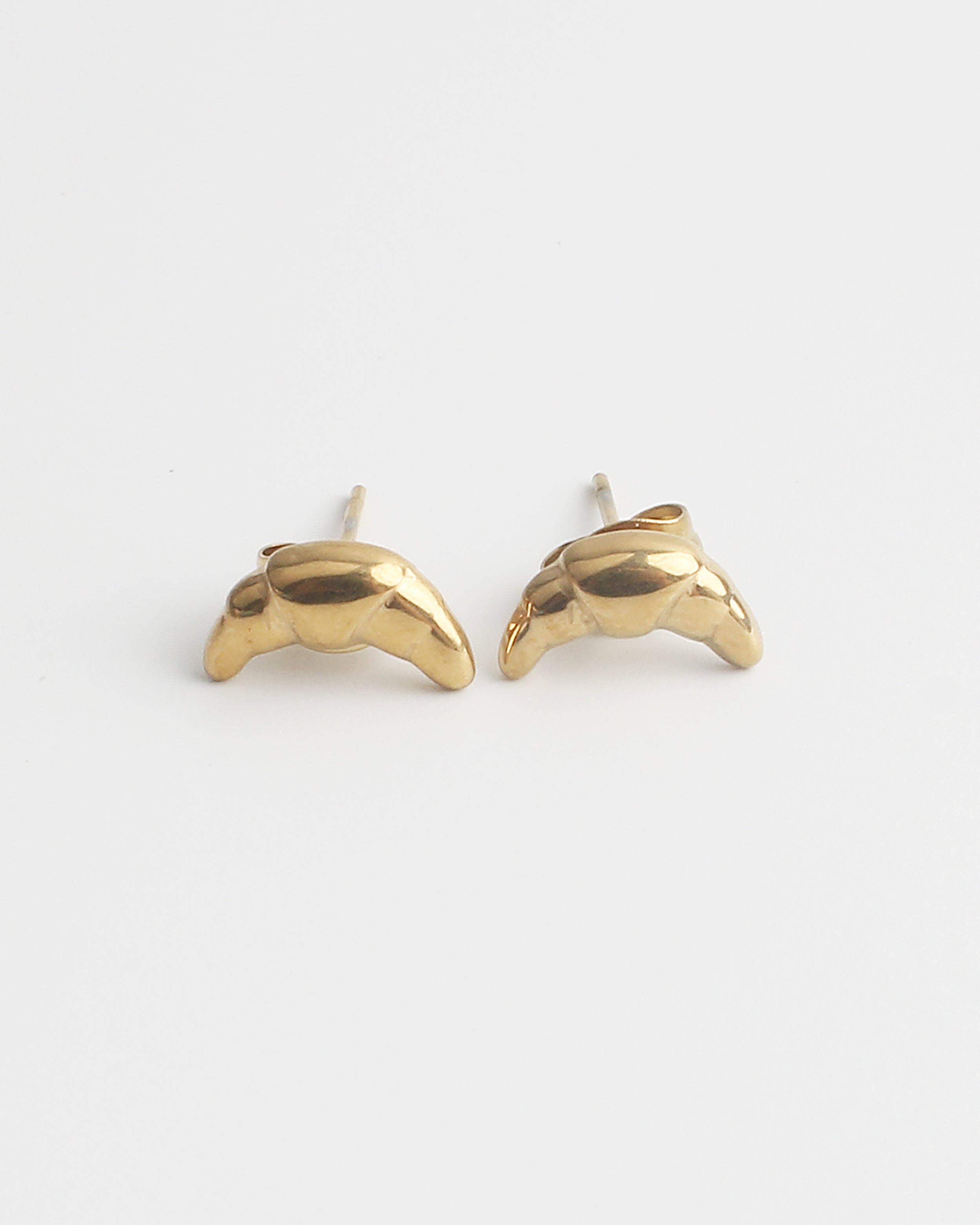 Petit Croissant - Boucles d'oreilles - Clous d'oreilles - Acier inoxydable