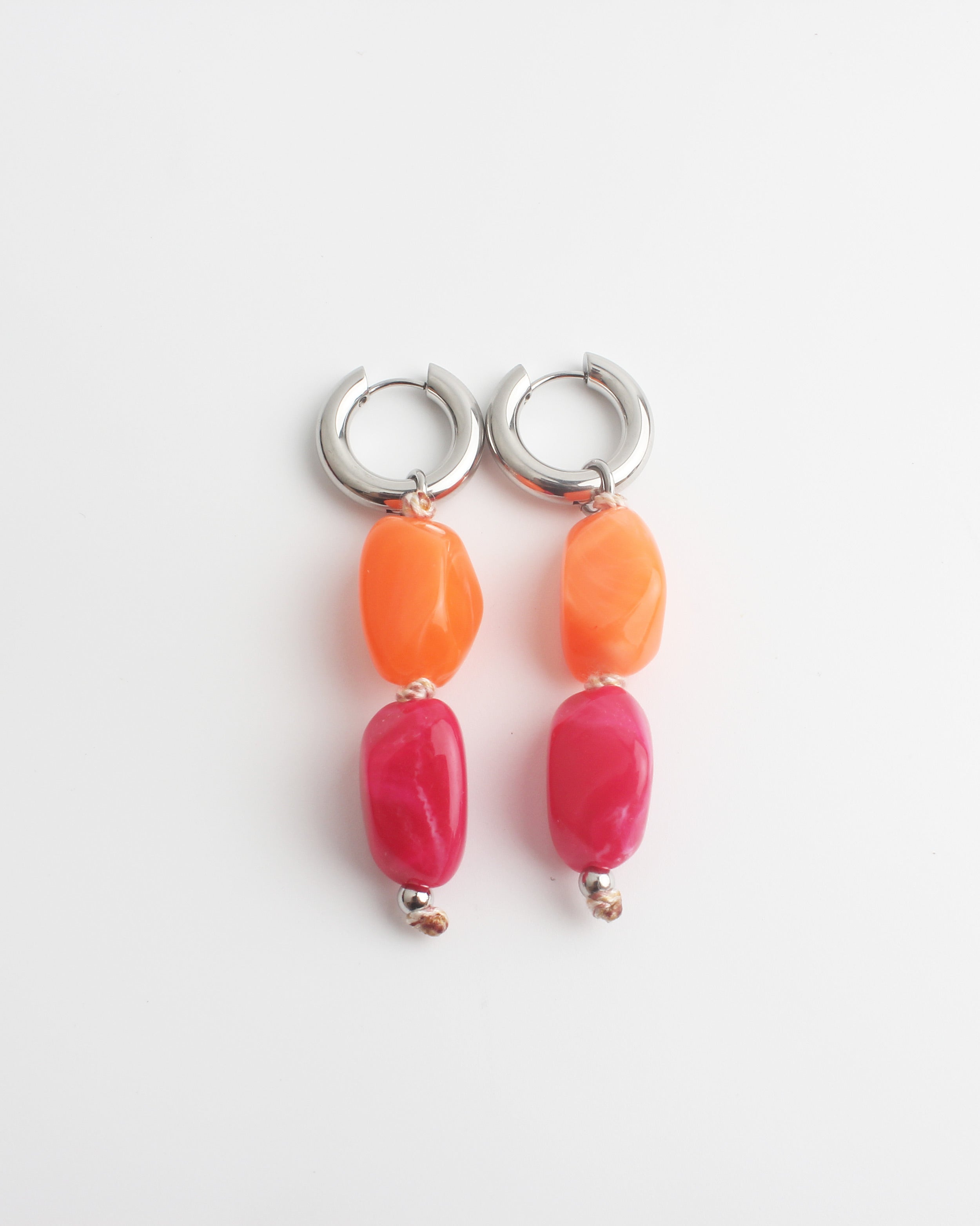 Ainoa - Boucles d'oreilles - Pierre naturelle - Acier inoxydable