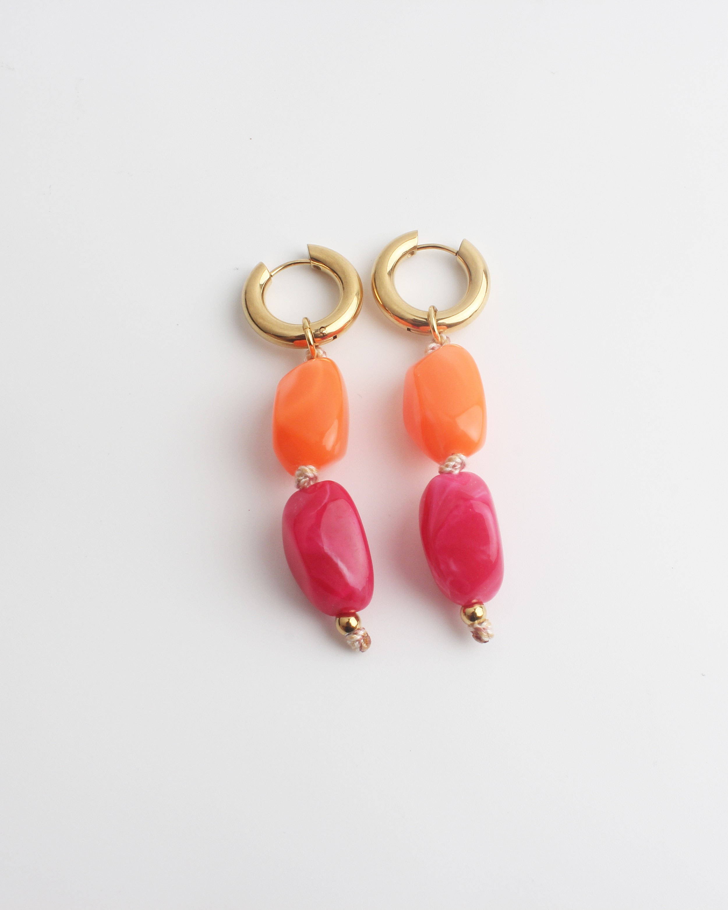 Ainoa - Boucles d'oreilles - Pierre naturelle - Acier inoxydable
