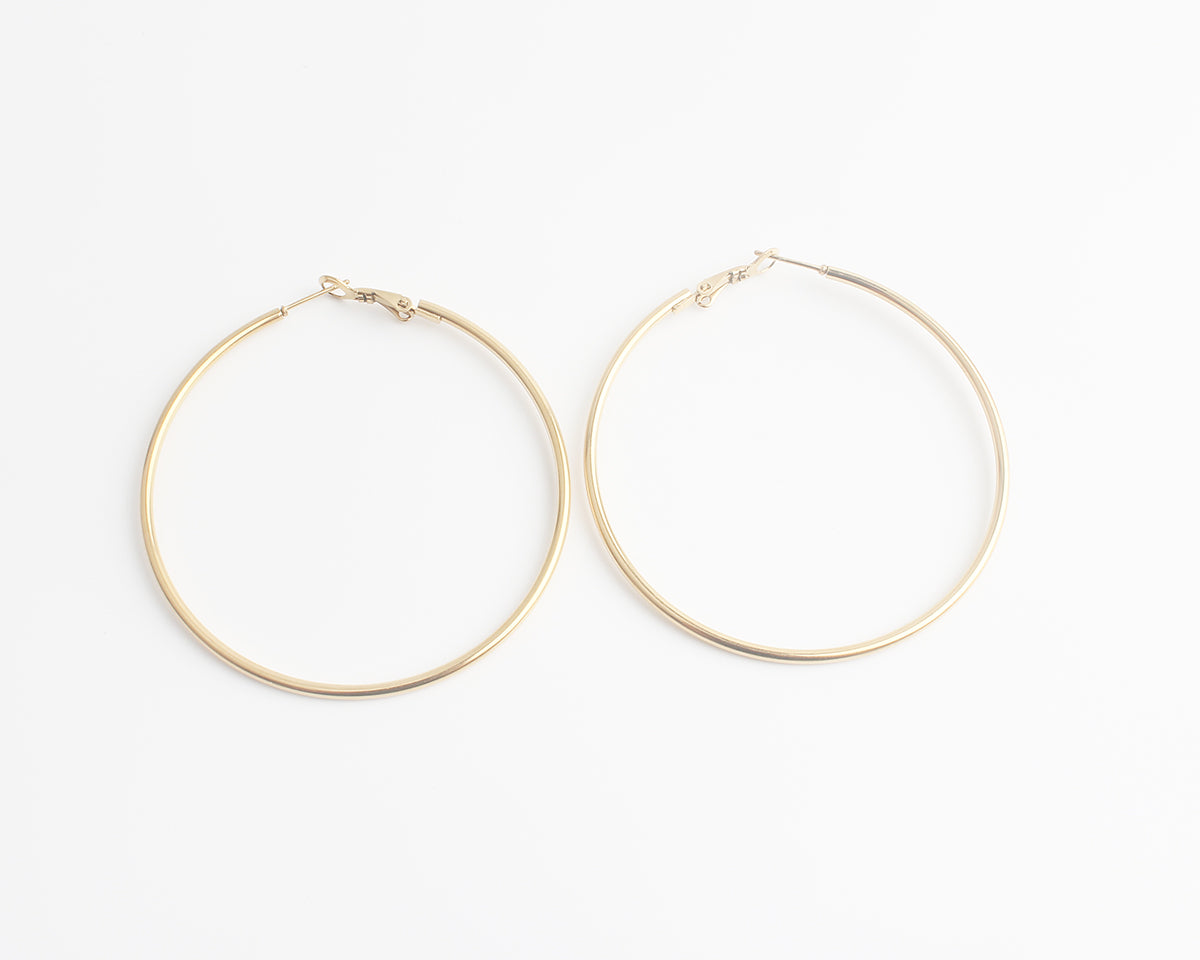Basic hoops - Boucles d'oreilles - Acier inoxydable