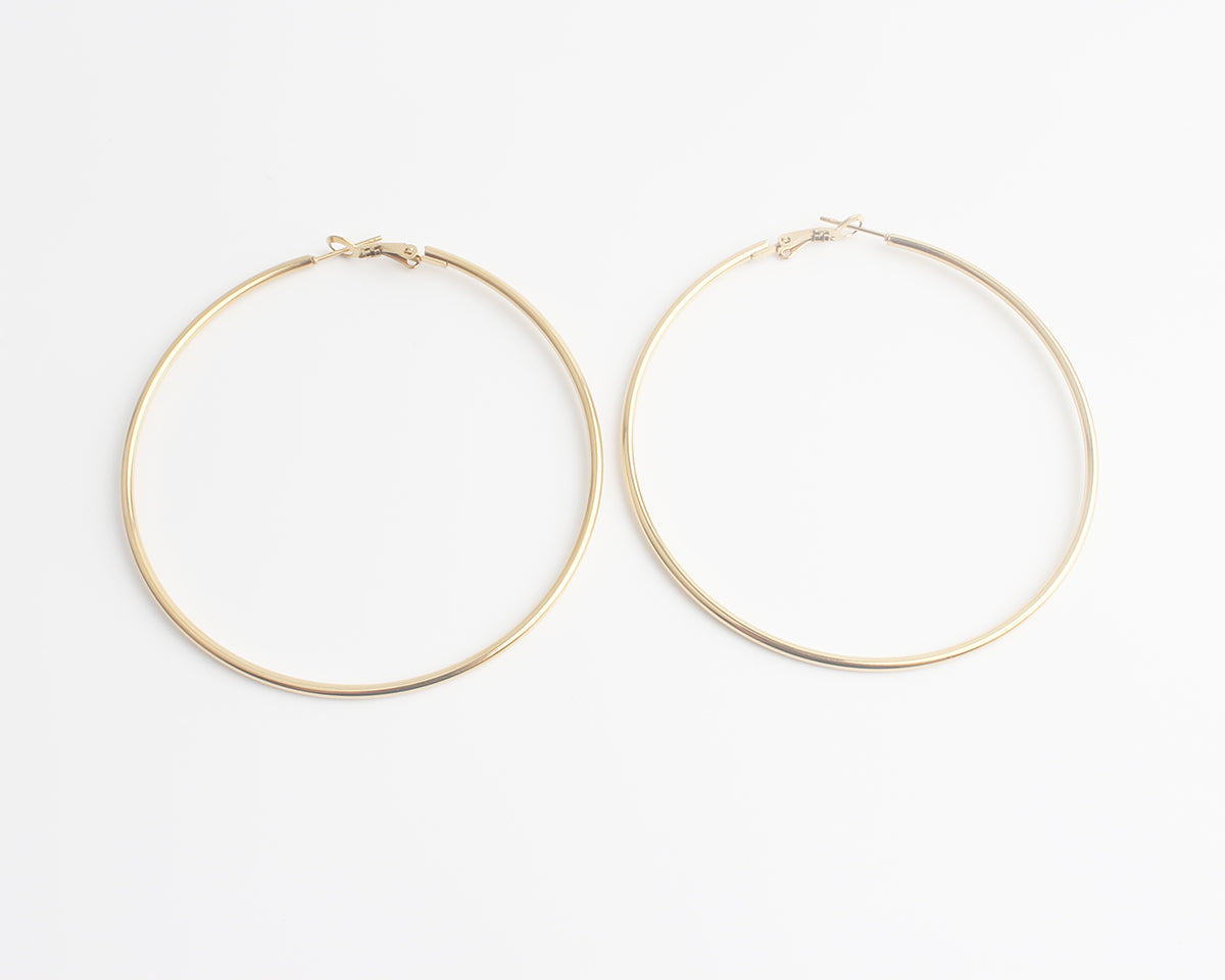 Basic hoops - Boucles d'oreilles - Acier inoxydable