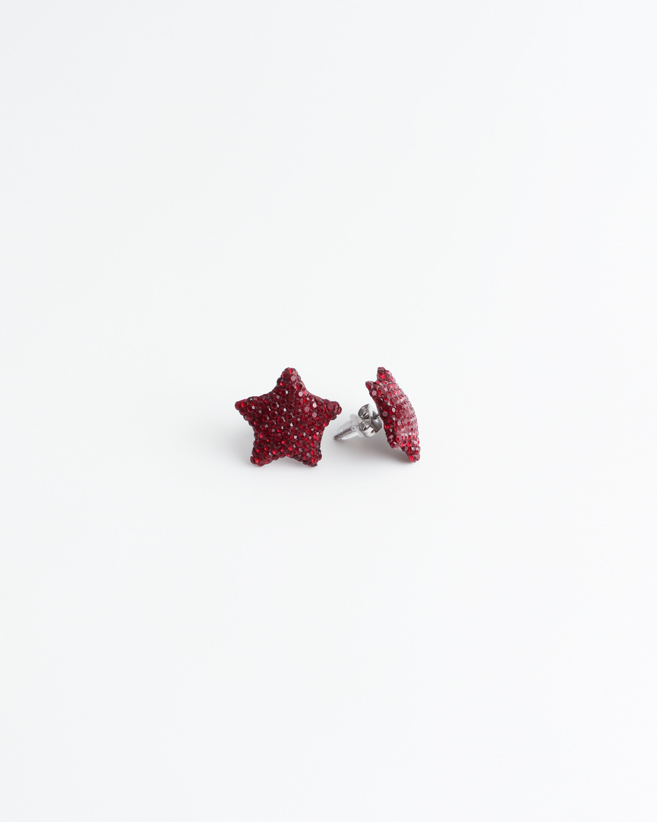 Evelina - Boucles d’oreilles puces - Boucles d'oreilles - Acier inoxydable
