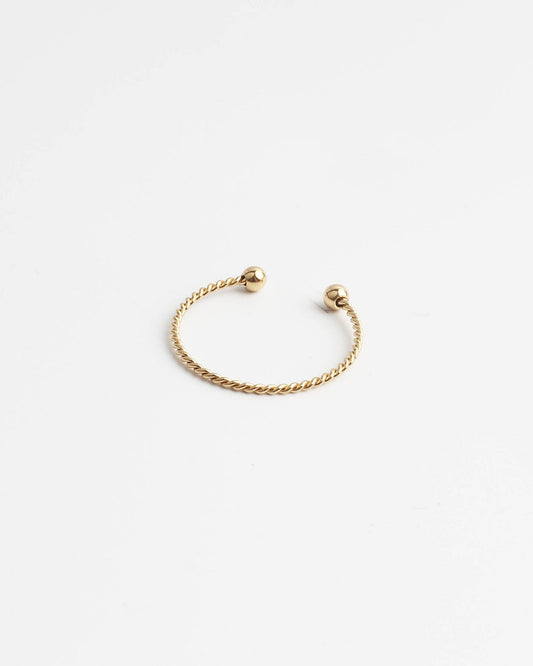 Basic Twist - Anneau - Acier inoxydable - Ajustable