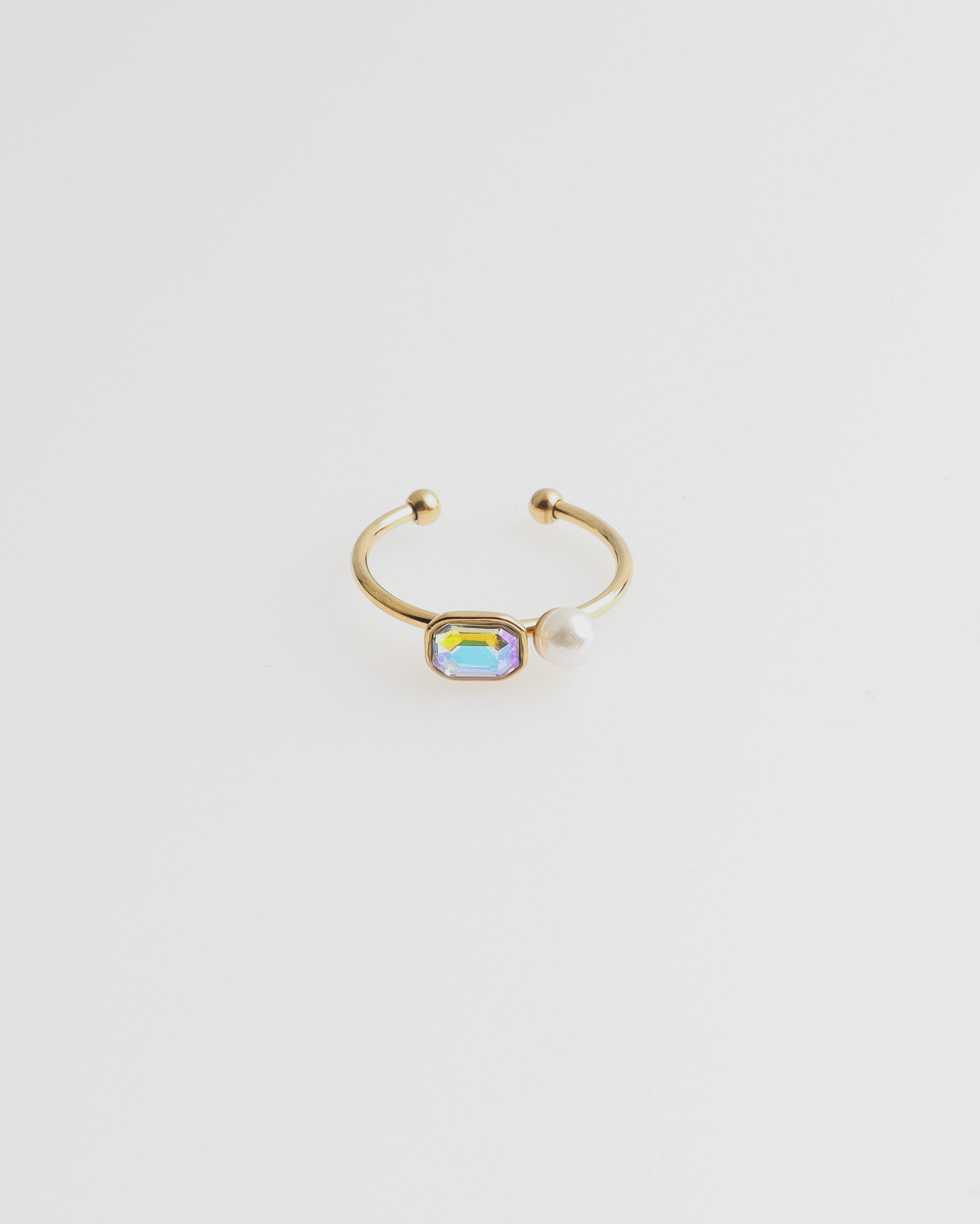 Claudette - Anneau - Acier inoxydable - Ajustable