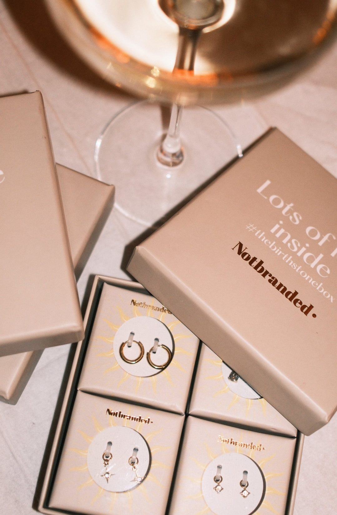 Birthstonebox - Earrings – Set – Stainless Steel