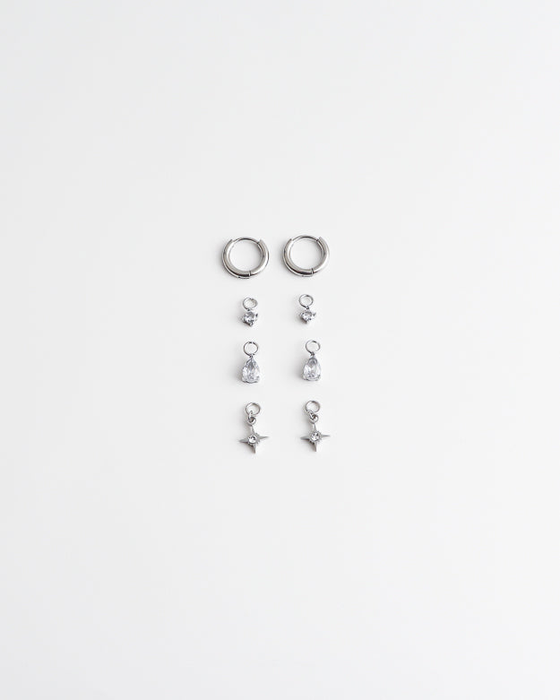 Birthstonebox - Earrings – Set – Stainless Steel