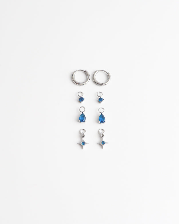 Birthstonebox - Earrings – Set – Stainless Steel