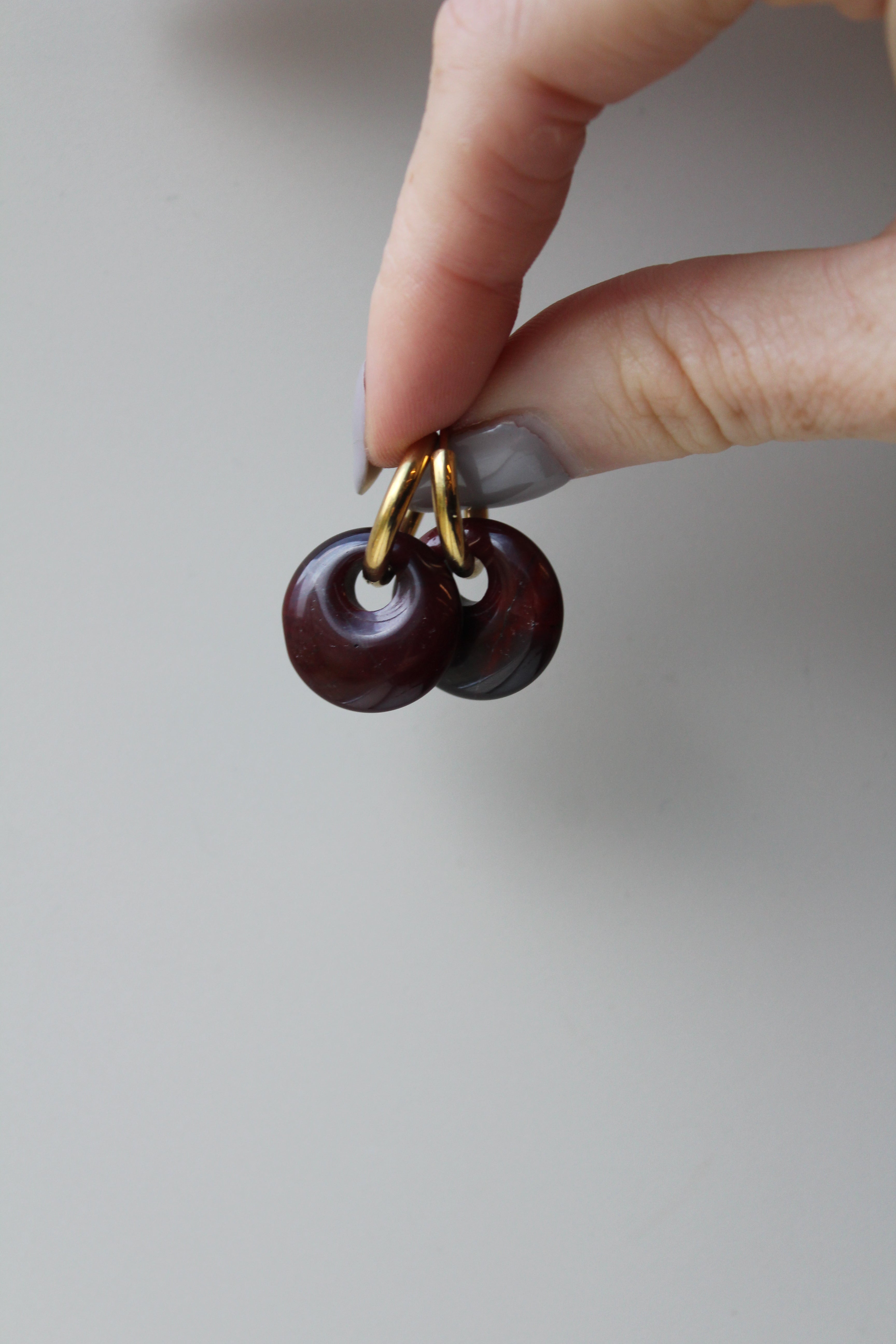 Isadora - Boucles d'oreilles - Pierre naturelle - Acier inoxydable