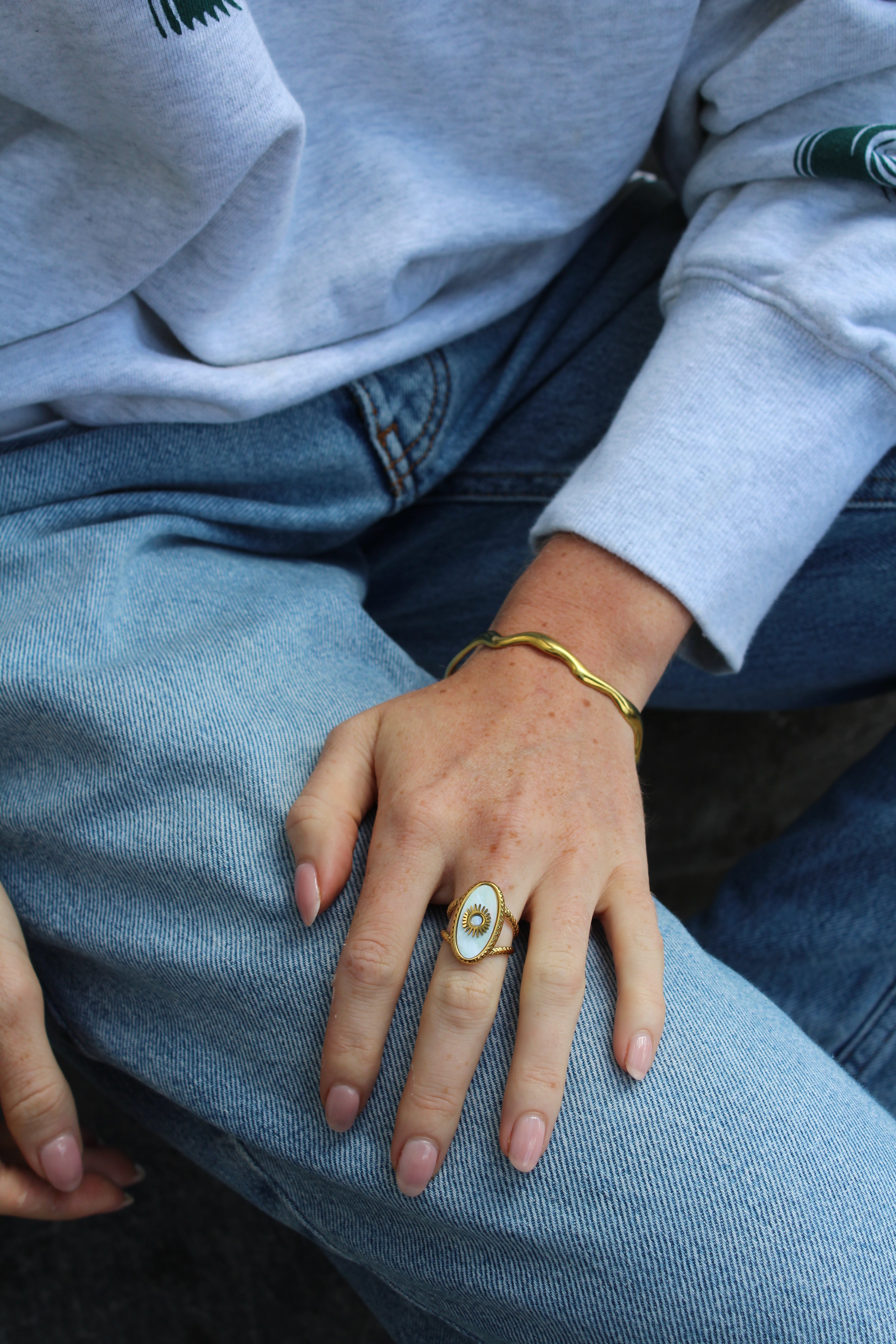 Eterna - Bague - Acier inoxydable - Ajustable