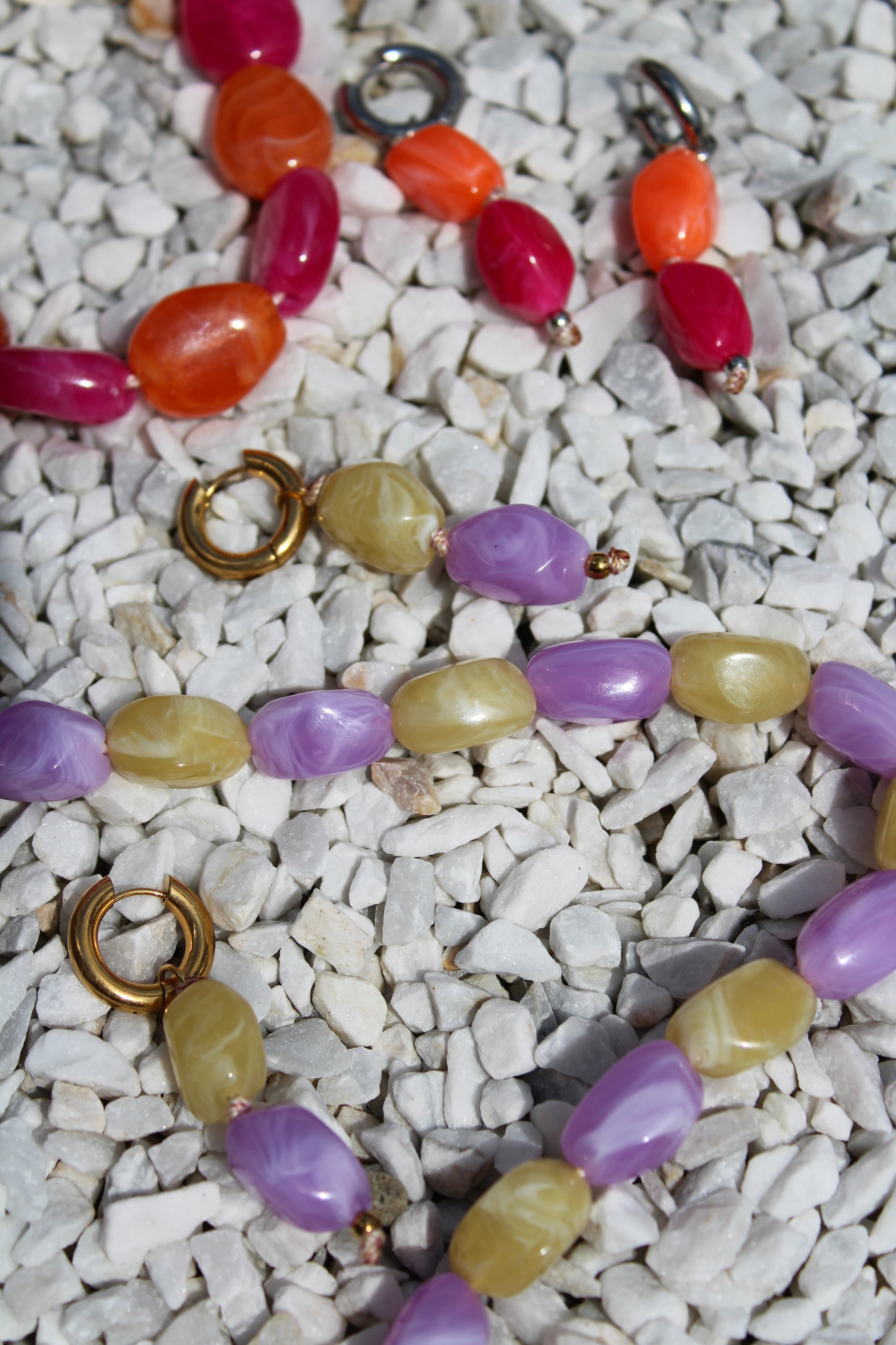 Ainoa - Boucles d'oreilles - Pierre naturelle - Acier inoxydable