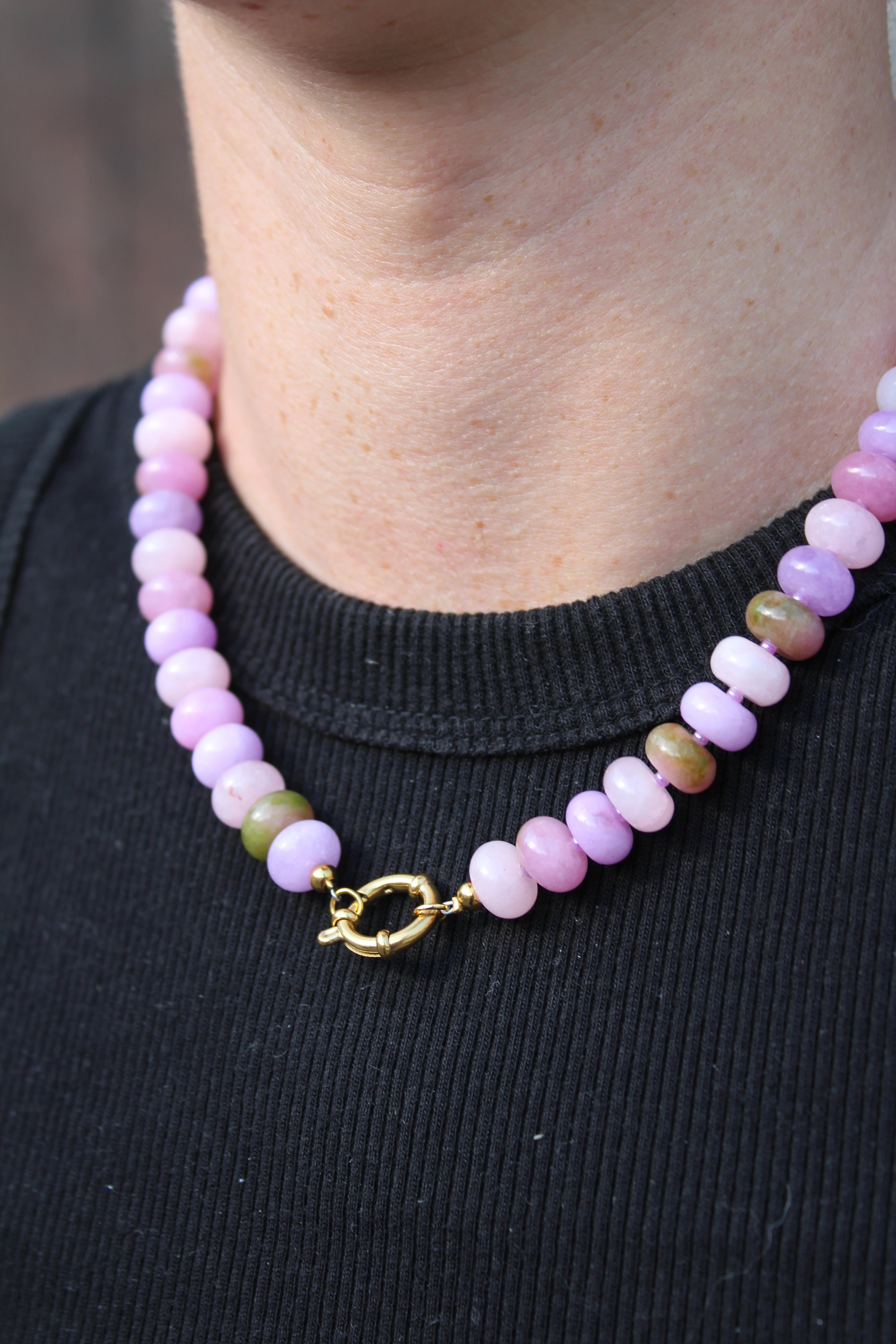 Clarisa - Collier - Pierre naturelle - Acier inoxydable