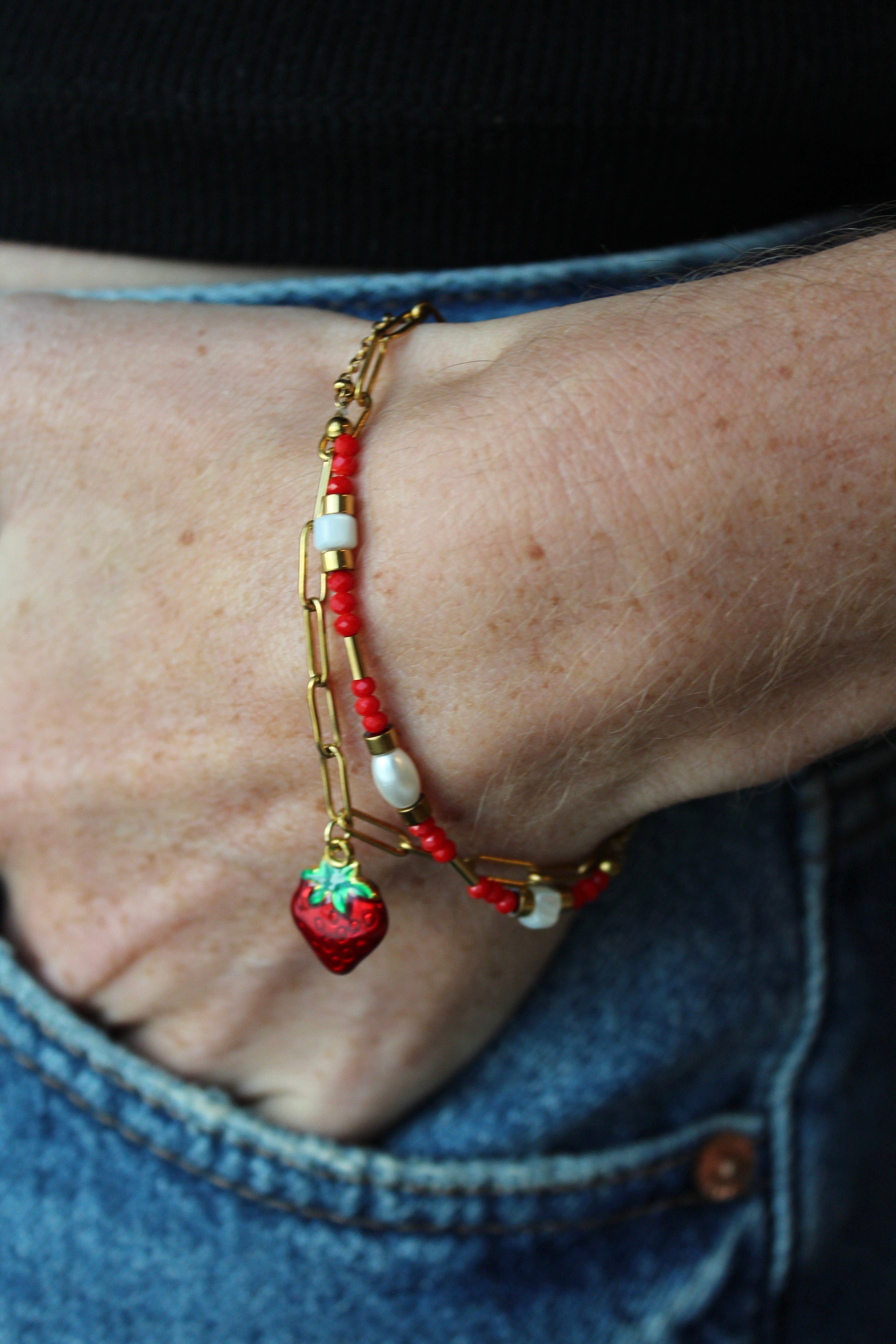 Fruity Strawberry - Bracelet - Acier inoxydable