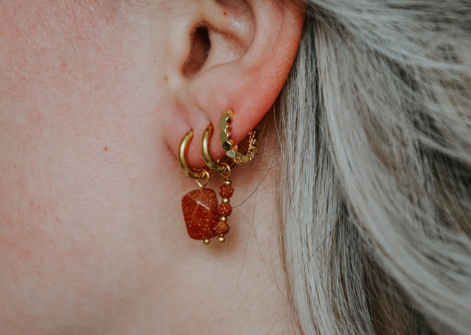 Riri - Boucles d'oreilles - Acier inoxydable
