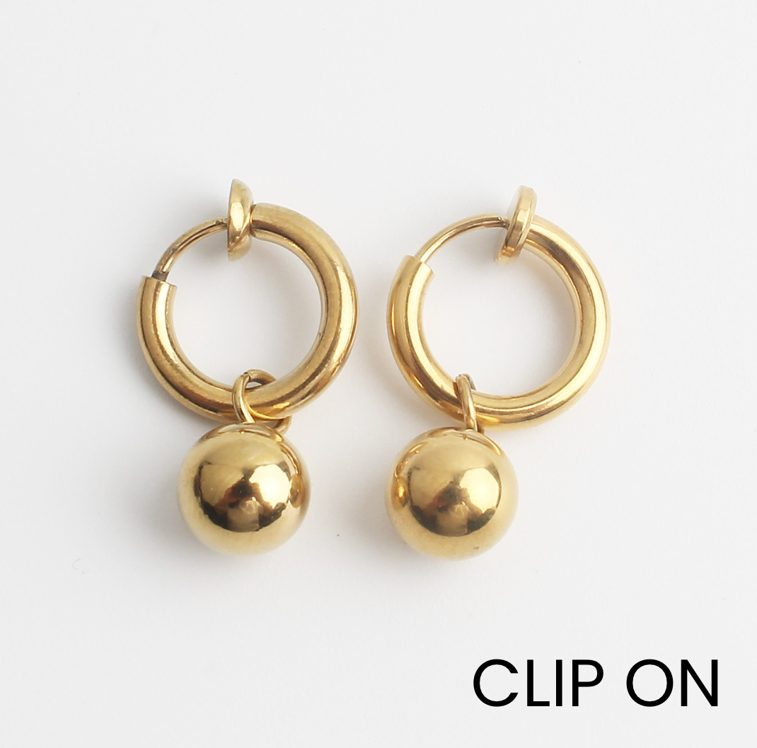 Desiré - Boucles d'oreilles - Clip On - Acier inoxydable