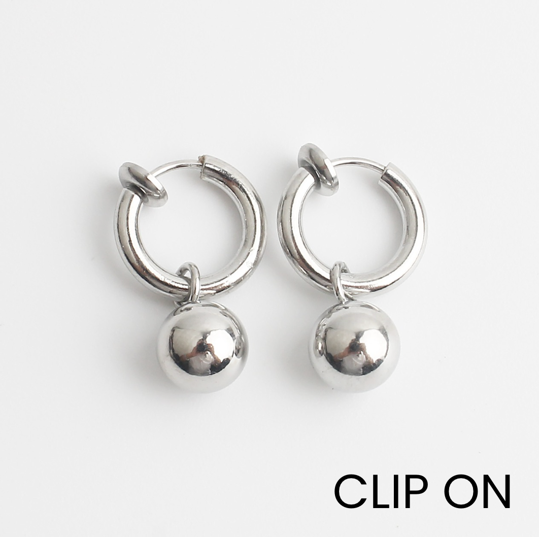 Desiré - Boucles d'oreilles - Clip On - Acier inoxydable