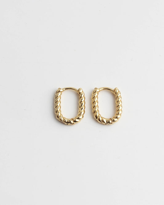 Small Turned Odette - Boucles d'oreilles - Acier inoxydable