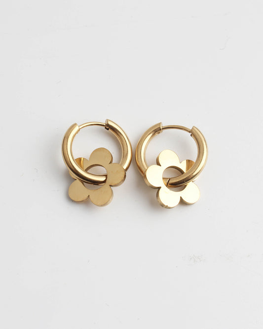 Beautiful Flower - Boucles d'oreilles - Acier inoxydable