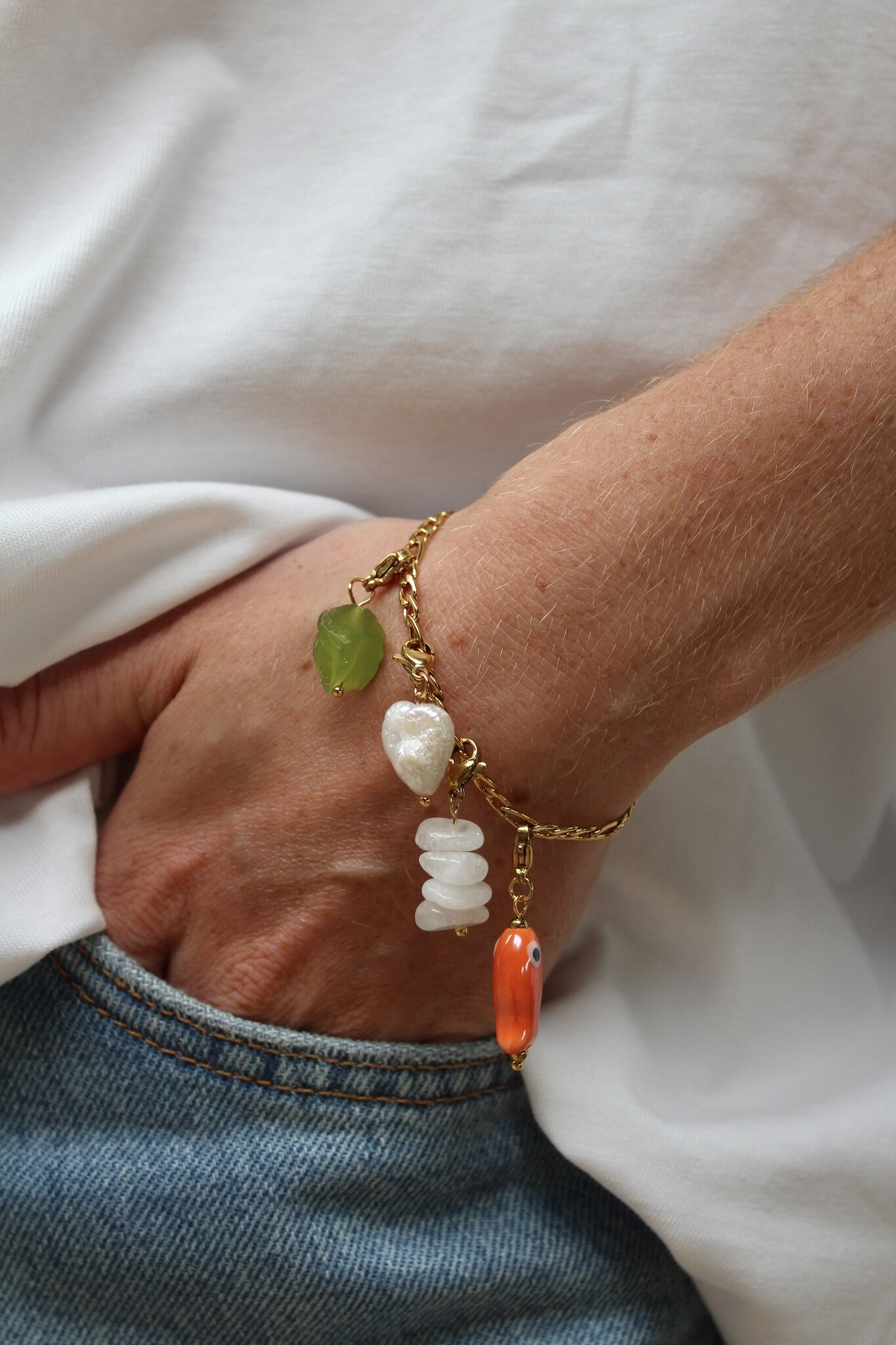Pearl - Charm - Design Your Own - Acier inoxydable