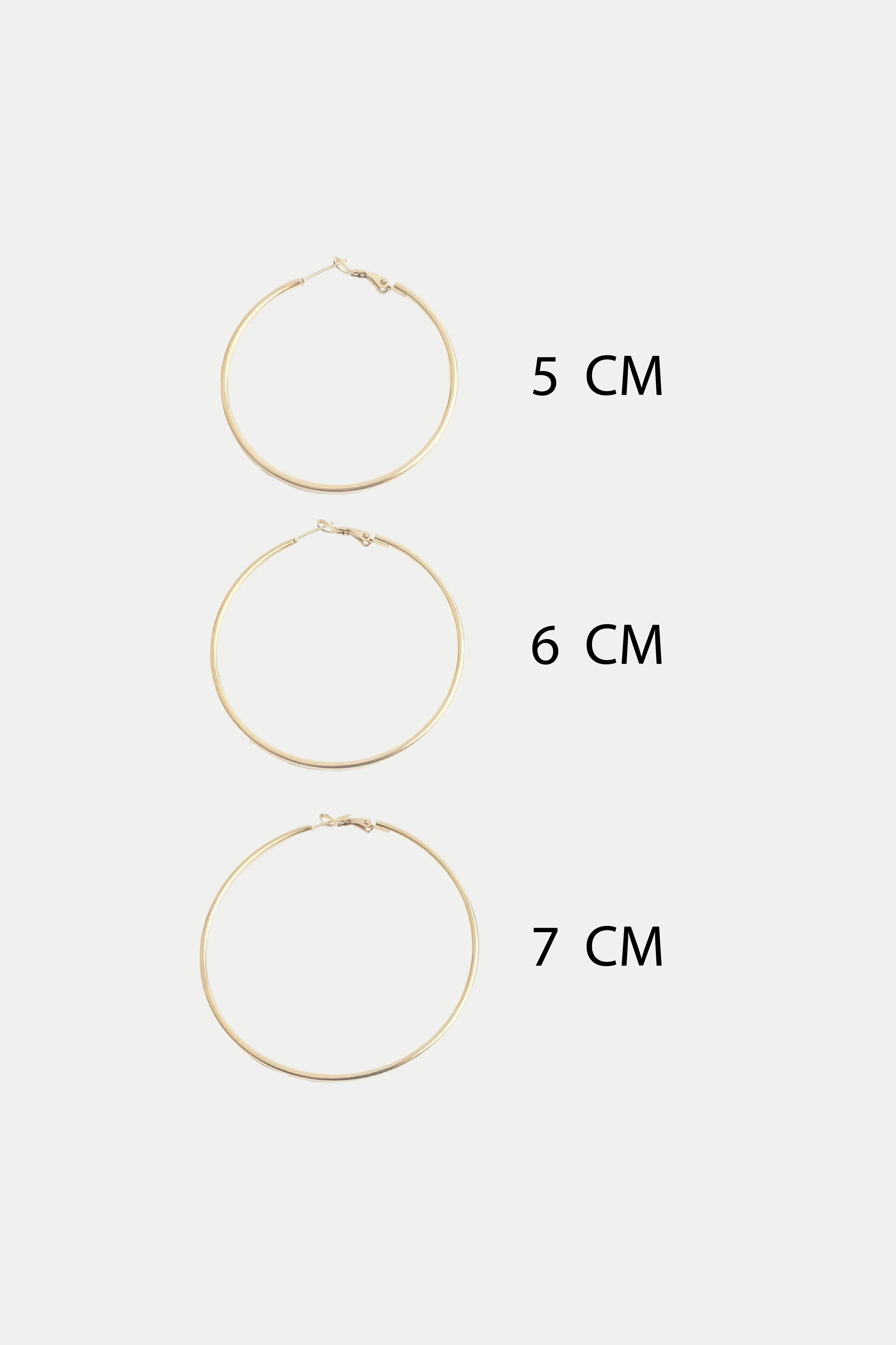 Basic hoops - Boucles d'oreilles - Acier inoxydable