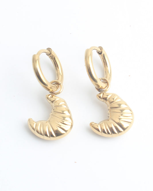 Croissant - Boucles d'oreilles - Acier inoxydable