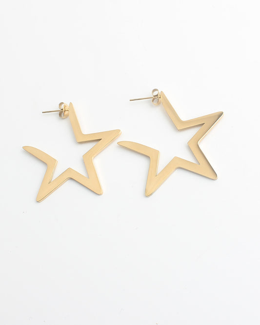 Mega Star - Earrings - Stainless Steel