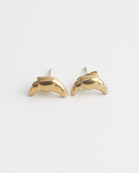Little Croissant - Earrings - Studs - Stainless Steel