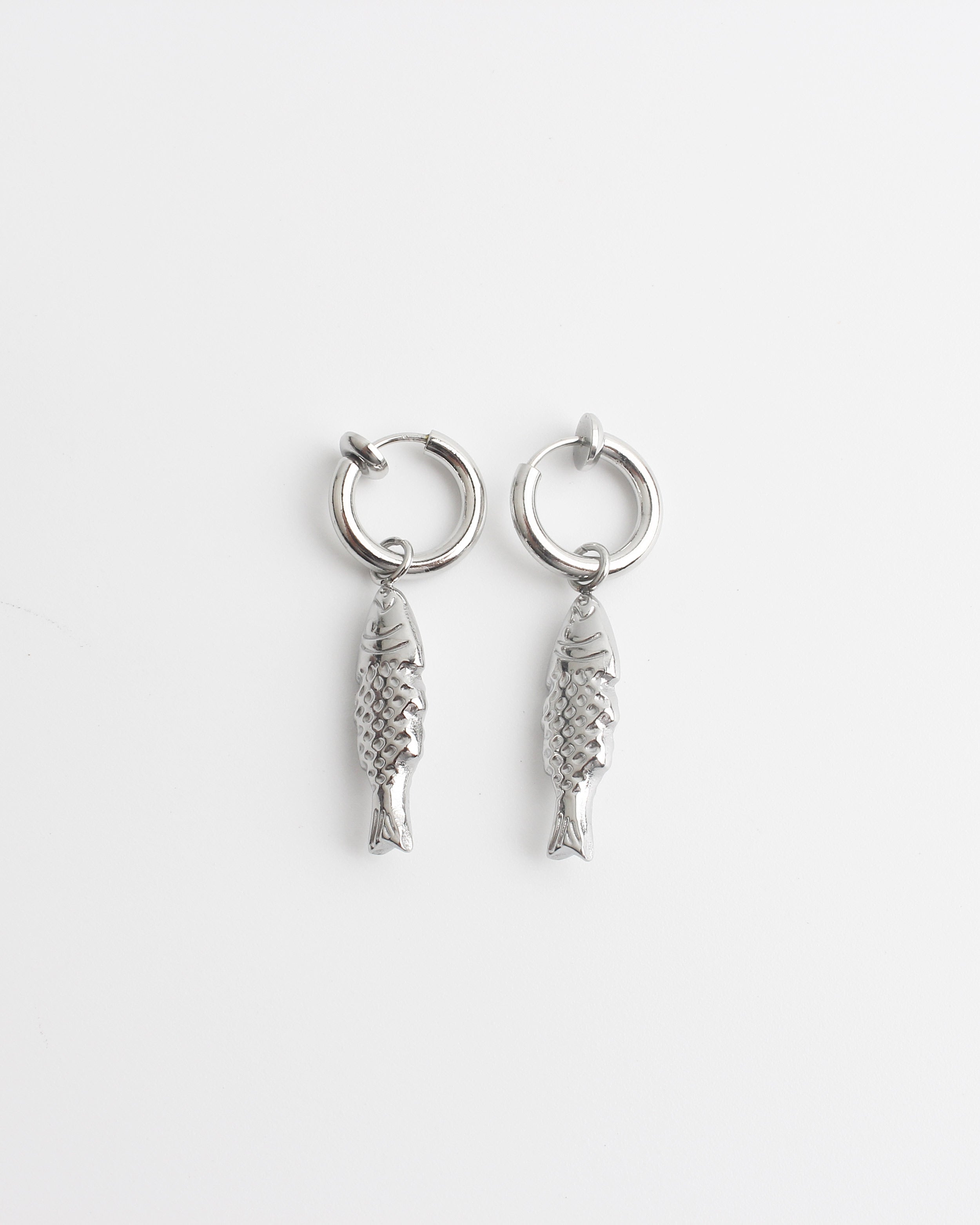 Fishy - Earrings - Clip On - Stainless Steel