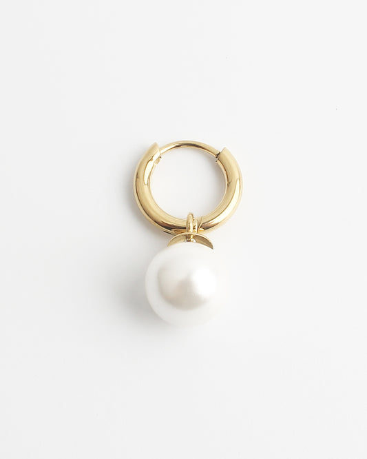 Big Pearl - Earring - Stainless Steel