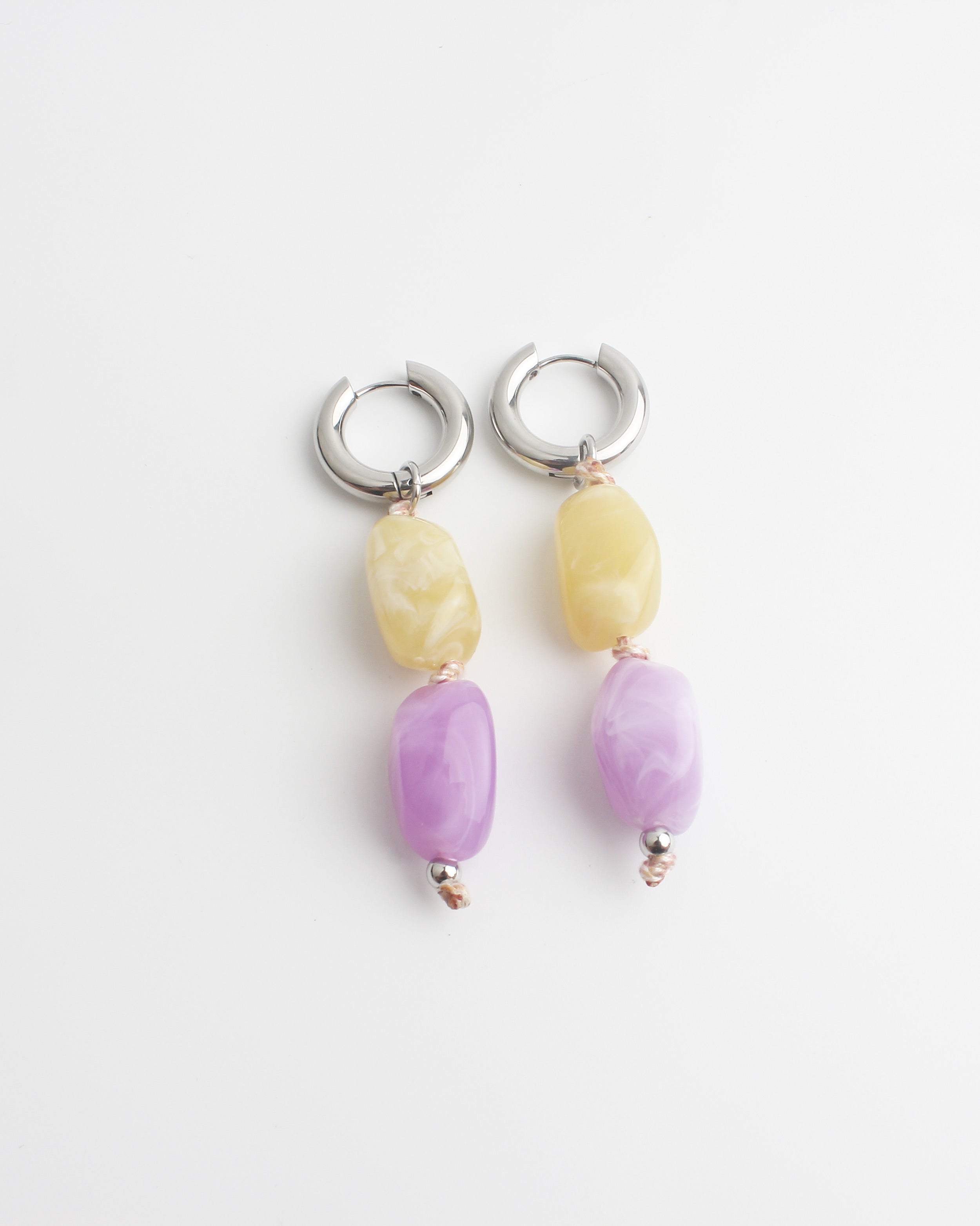 Nayara - Boucles d'oreilles - Pierre naturelle - Acier inoxydable