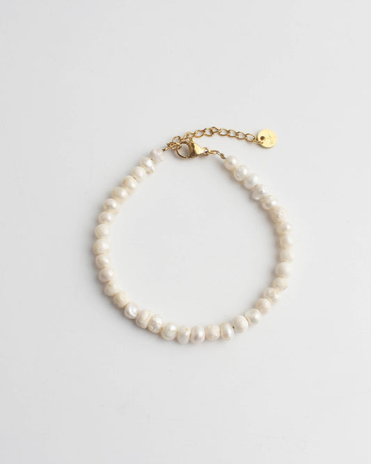 100% Real Fresh Water Pearl - Bracelet - Acier inoxydable
