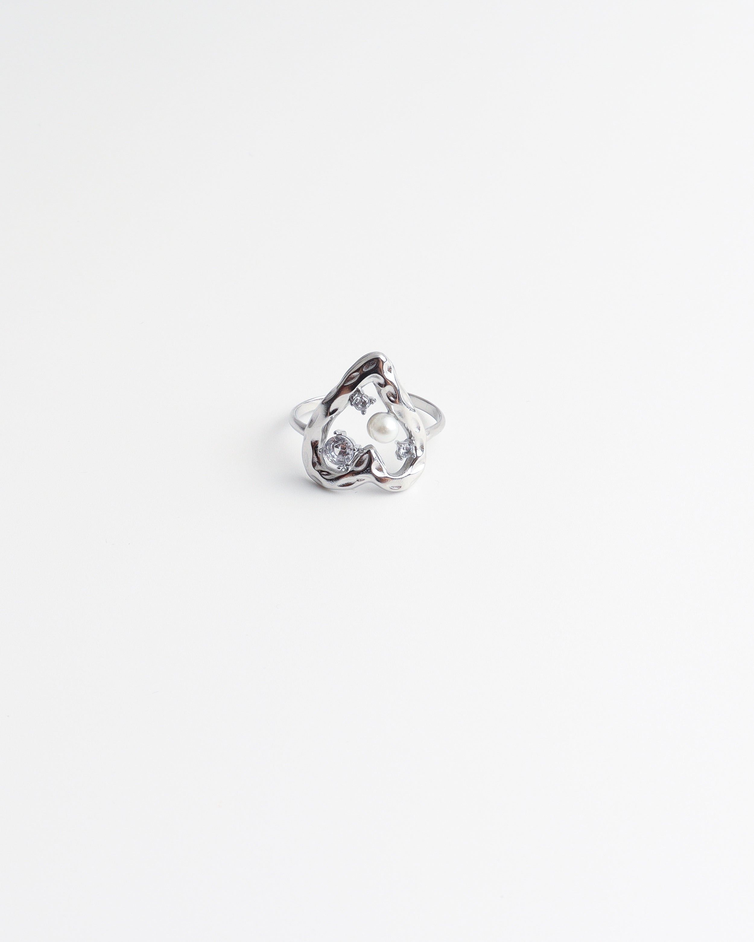 Theodora - Bague - Acier inoxydable - Ajustable