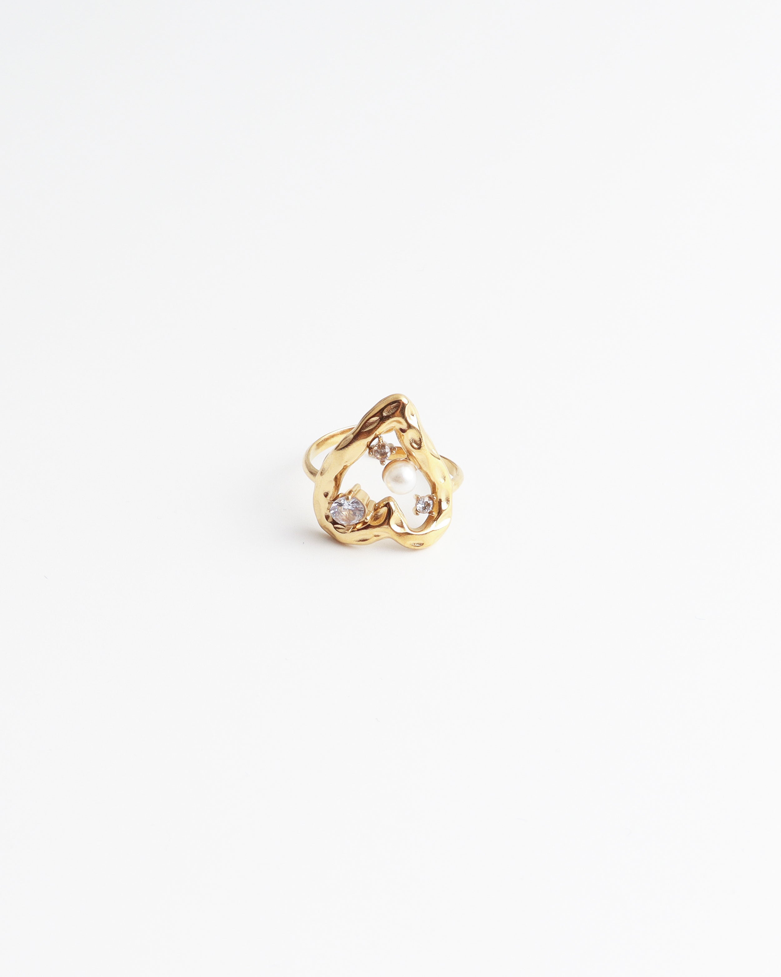 Theodora - Bague - Acier inoxydable - Ajustable