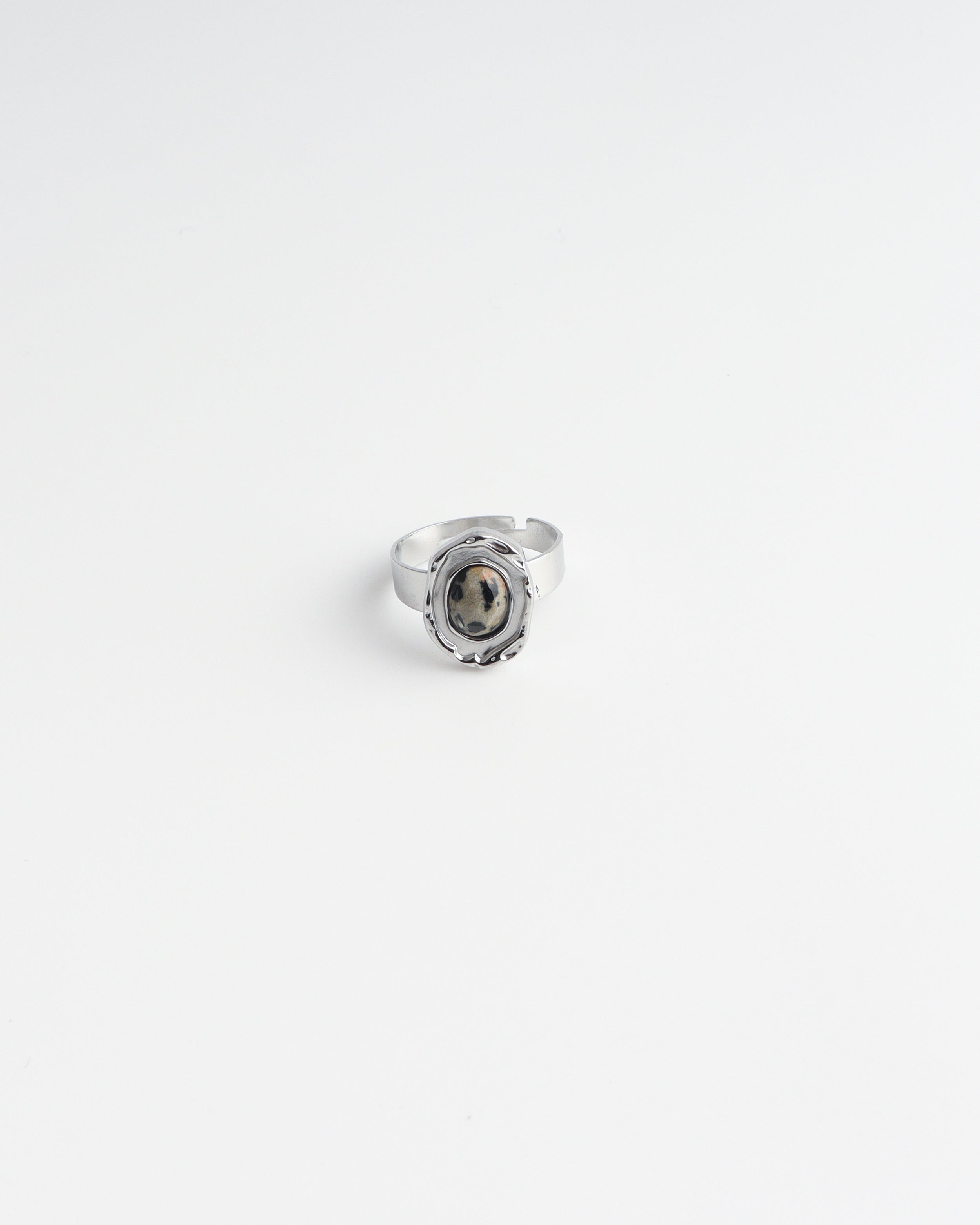 Salomé - Bague - Pierre naturelle - Acier inoxydable - Ajustable