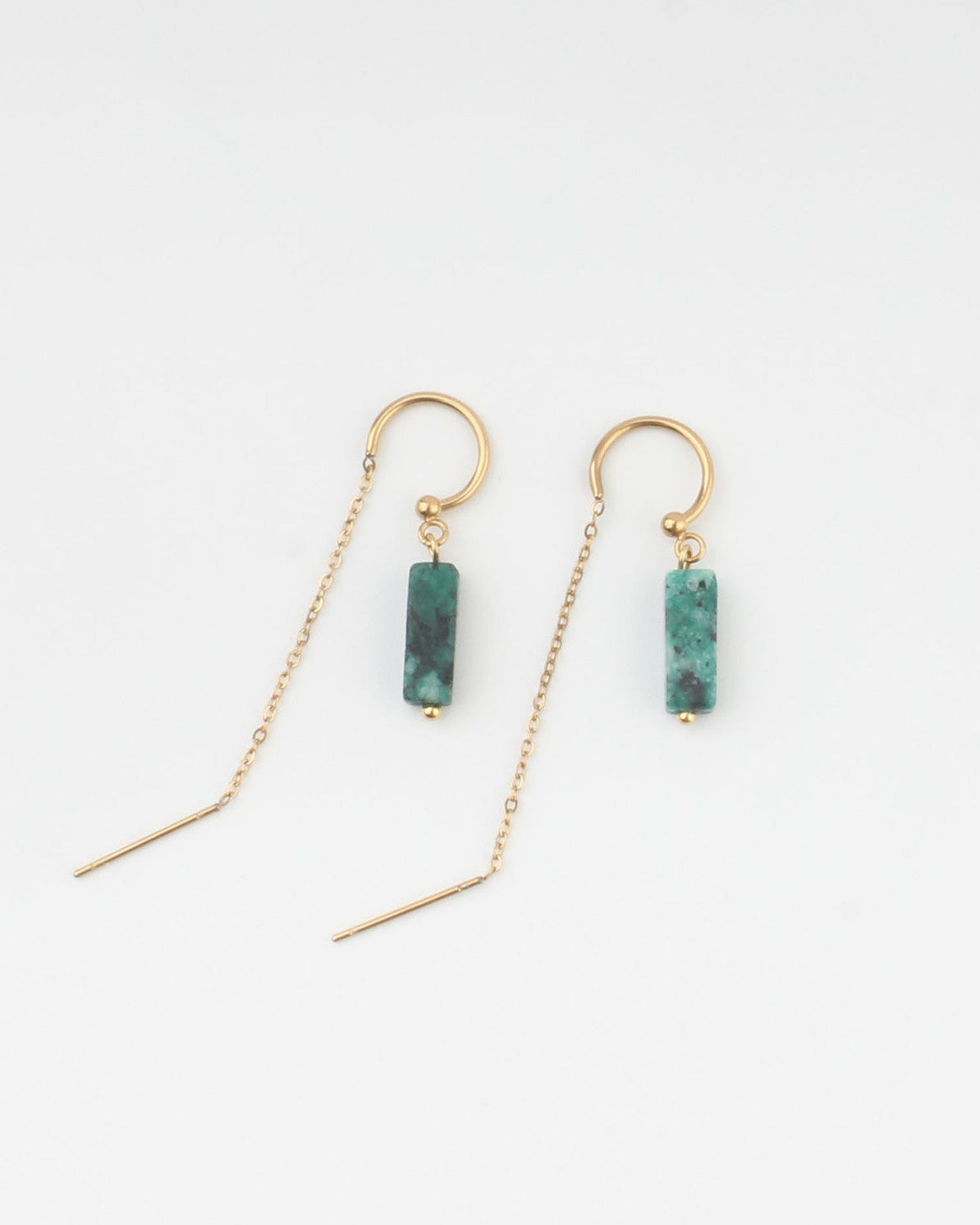 Yaya - Boucles d'oreilles - Pierre naturelle - Acier inoxydable