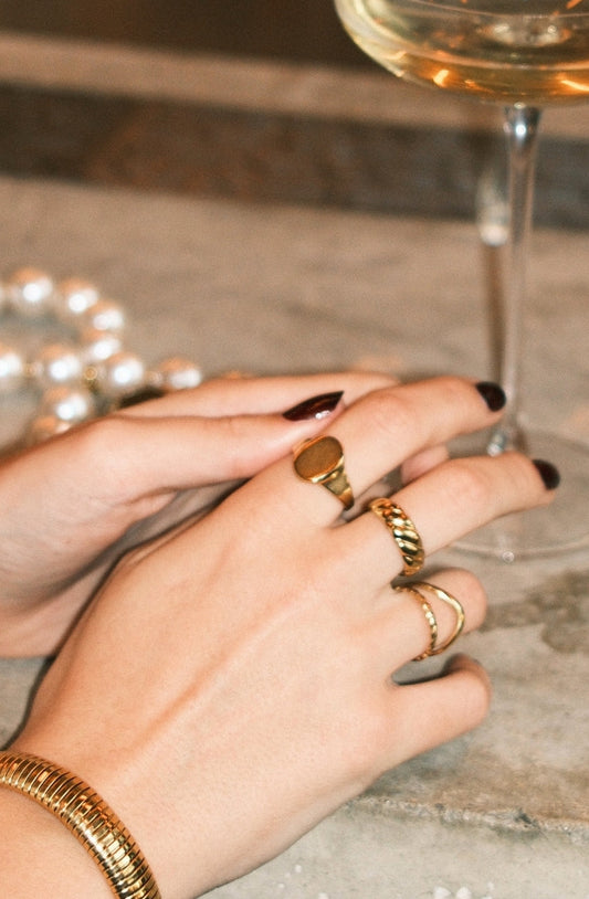 Julia - Anneau - Acier inoxydable - Ajustable