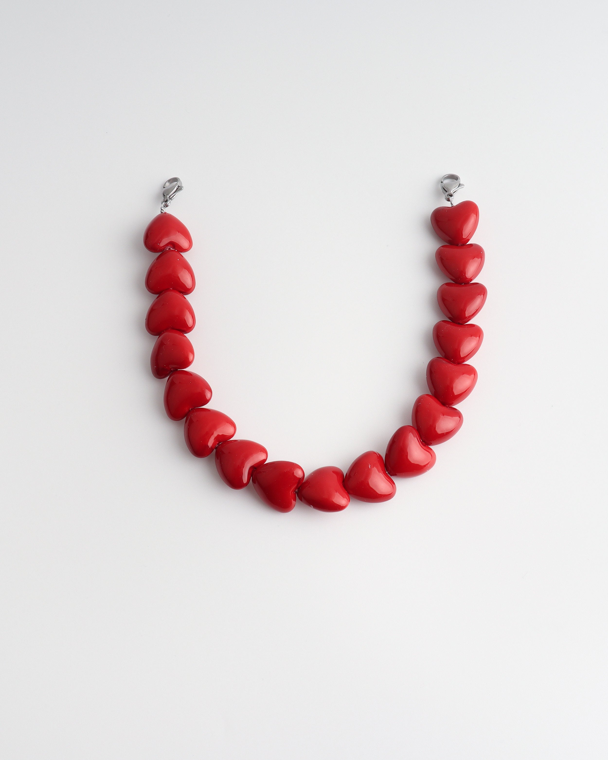 Love heart - Phone Cord - Stainless Steel