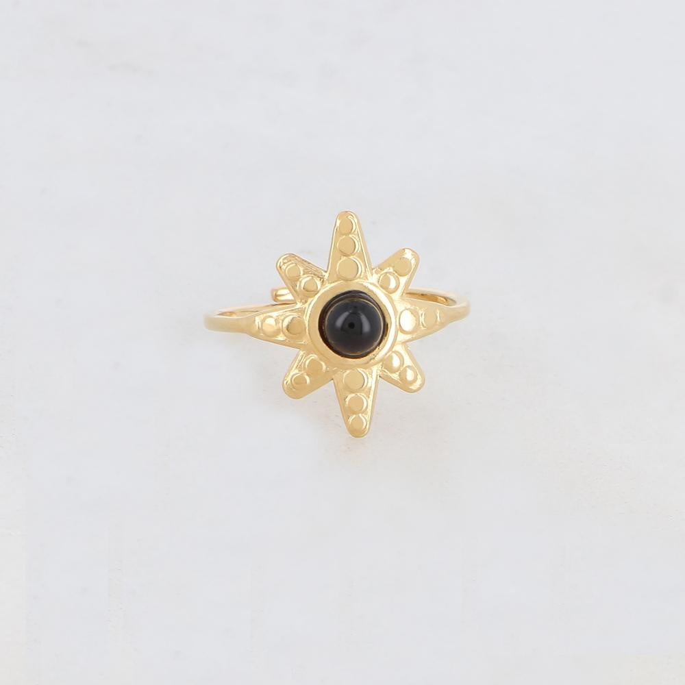 Stars - Ring - Stainless Steel - Adjustable