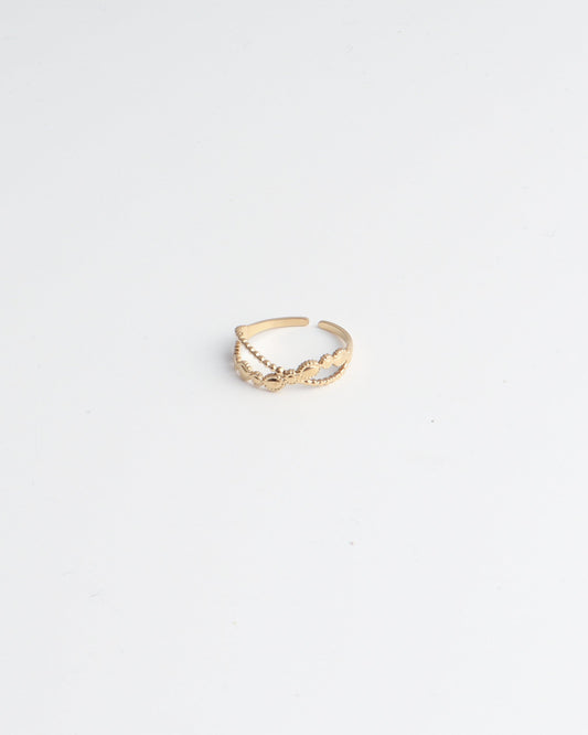 Donna - Anneau - Acier inoxydable - Ajustable