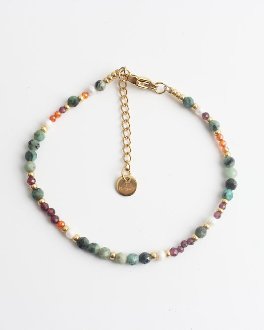 Tira - Bracelet - Pierre naturelle - Acier inoxydable