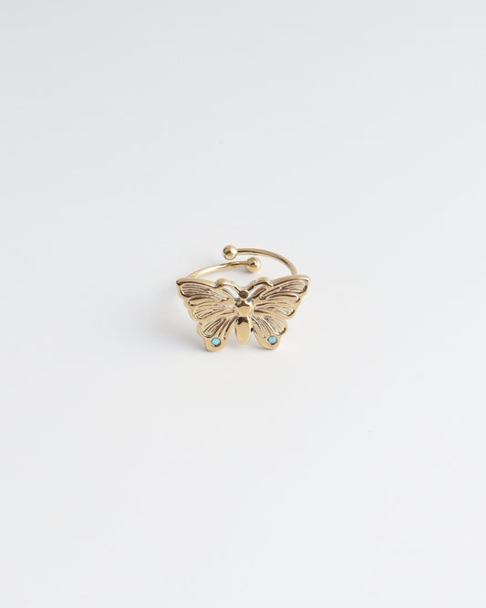Butterfly - Ring - Stainless Steel - Adjustable