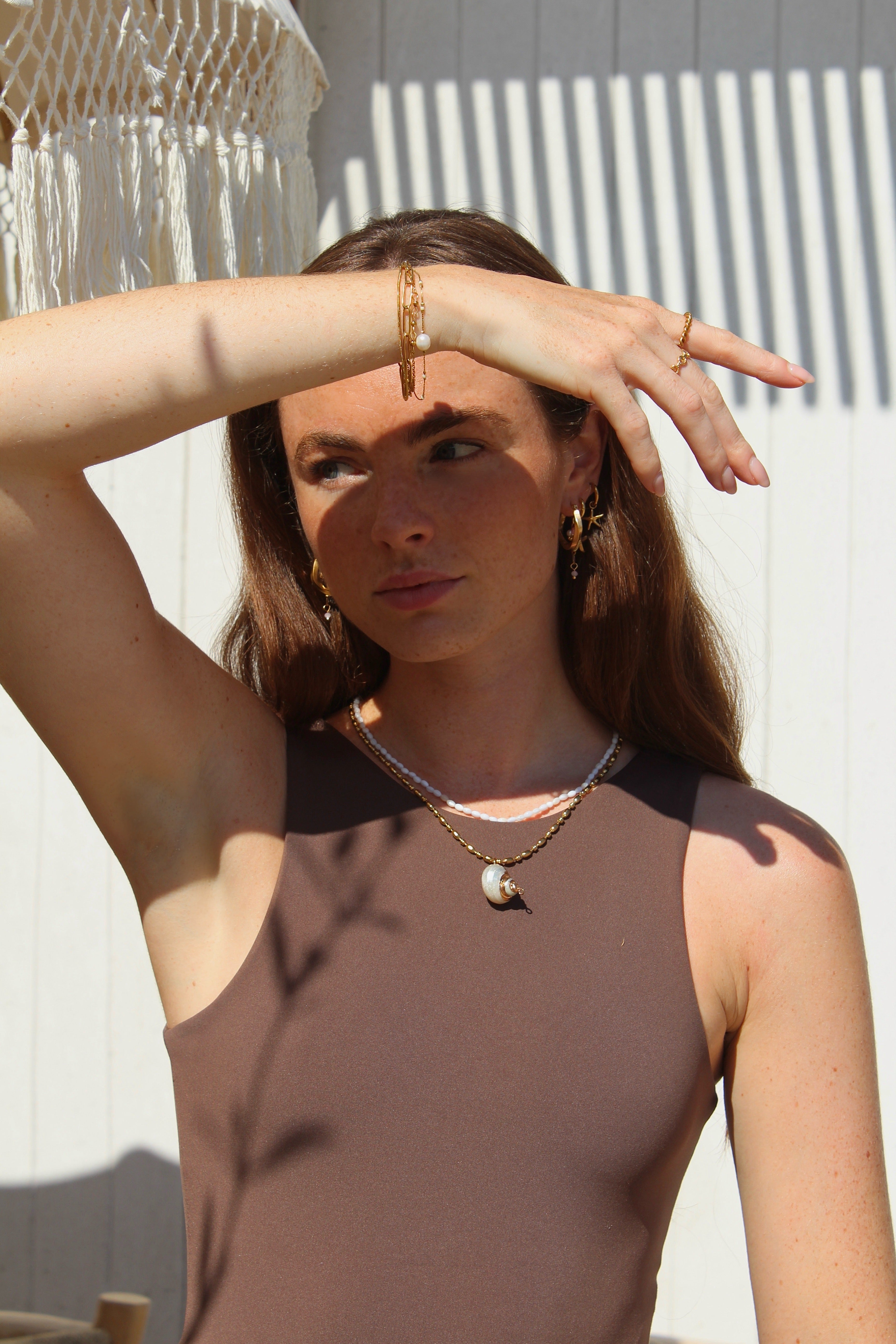 Coquillage de mer - Collier - Acier inoxydable