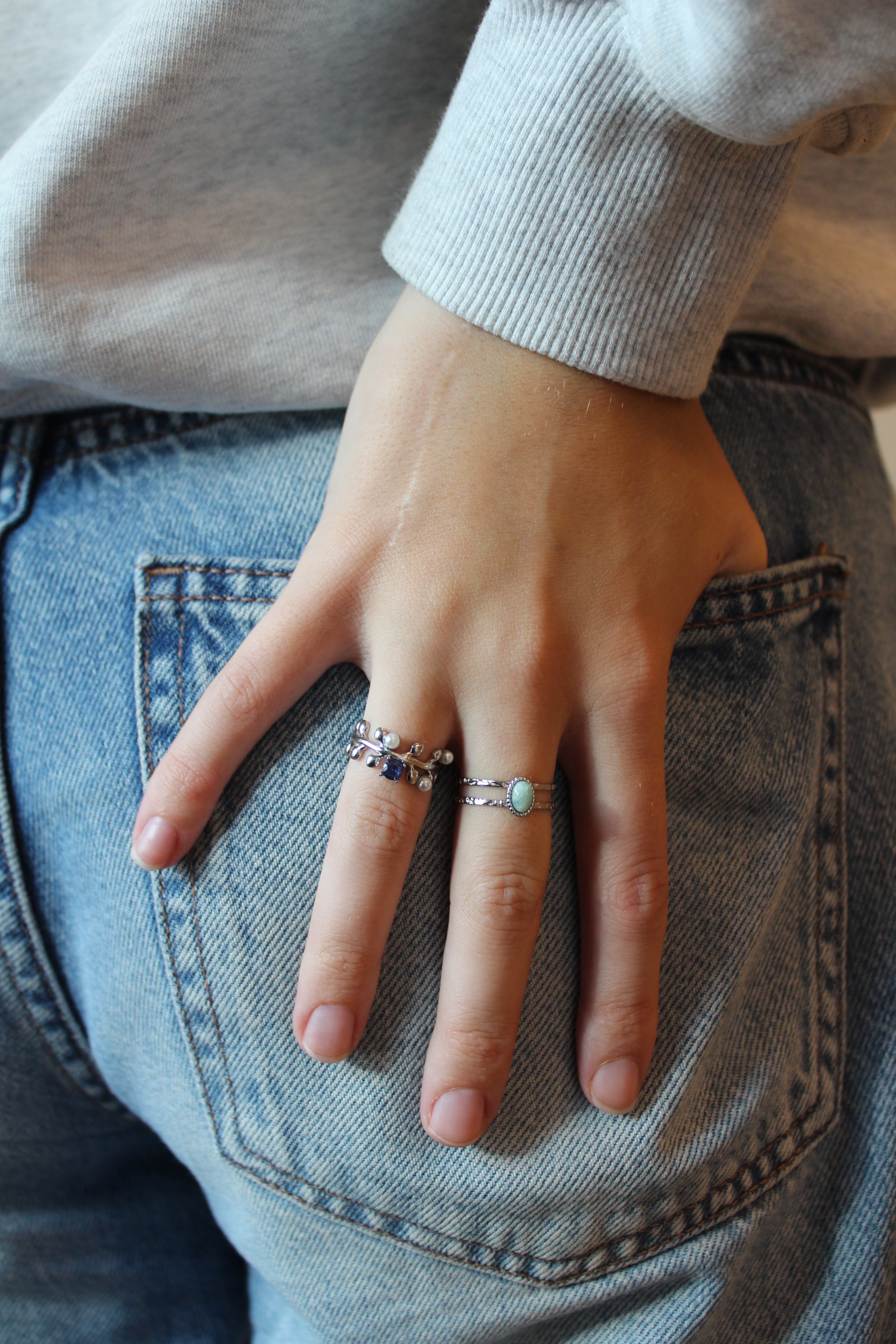 Simone - Bague - Acier inoxydable - Ajustable