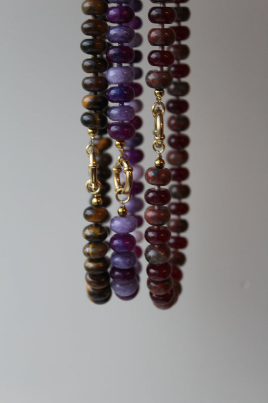 Clarisa - Collier - Pierre naturelle - Acier inoxydable