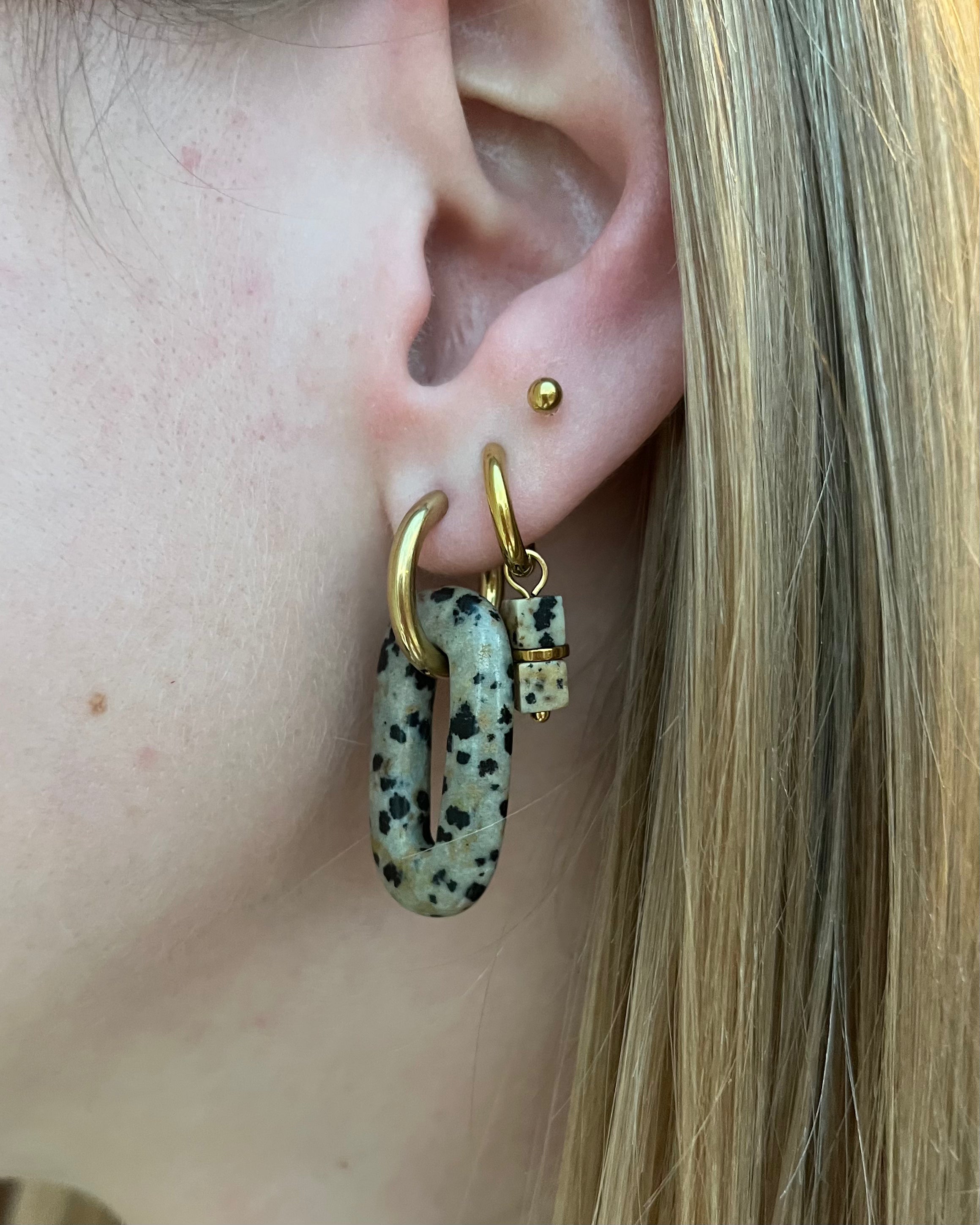 Sierra - Earrings - Natural stone - Stainless Steel