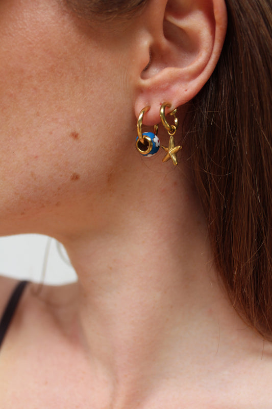 Little Flower - Earrings - Clip On - Stainless Steel