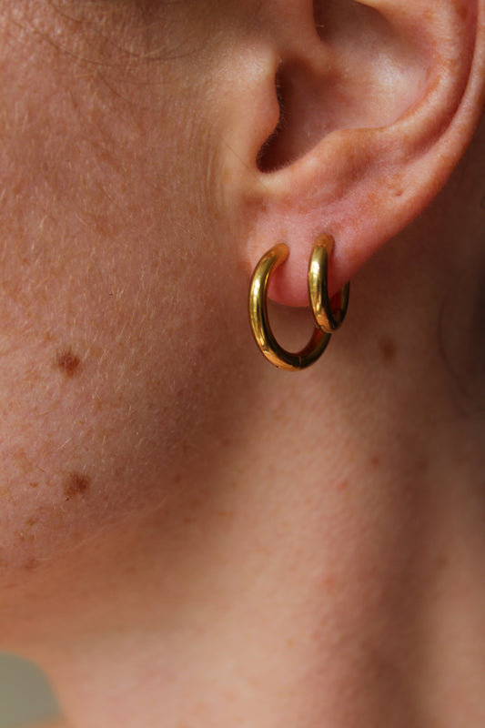 Basic - Boucles d'oreilles - Acier inoxydable