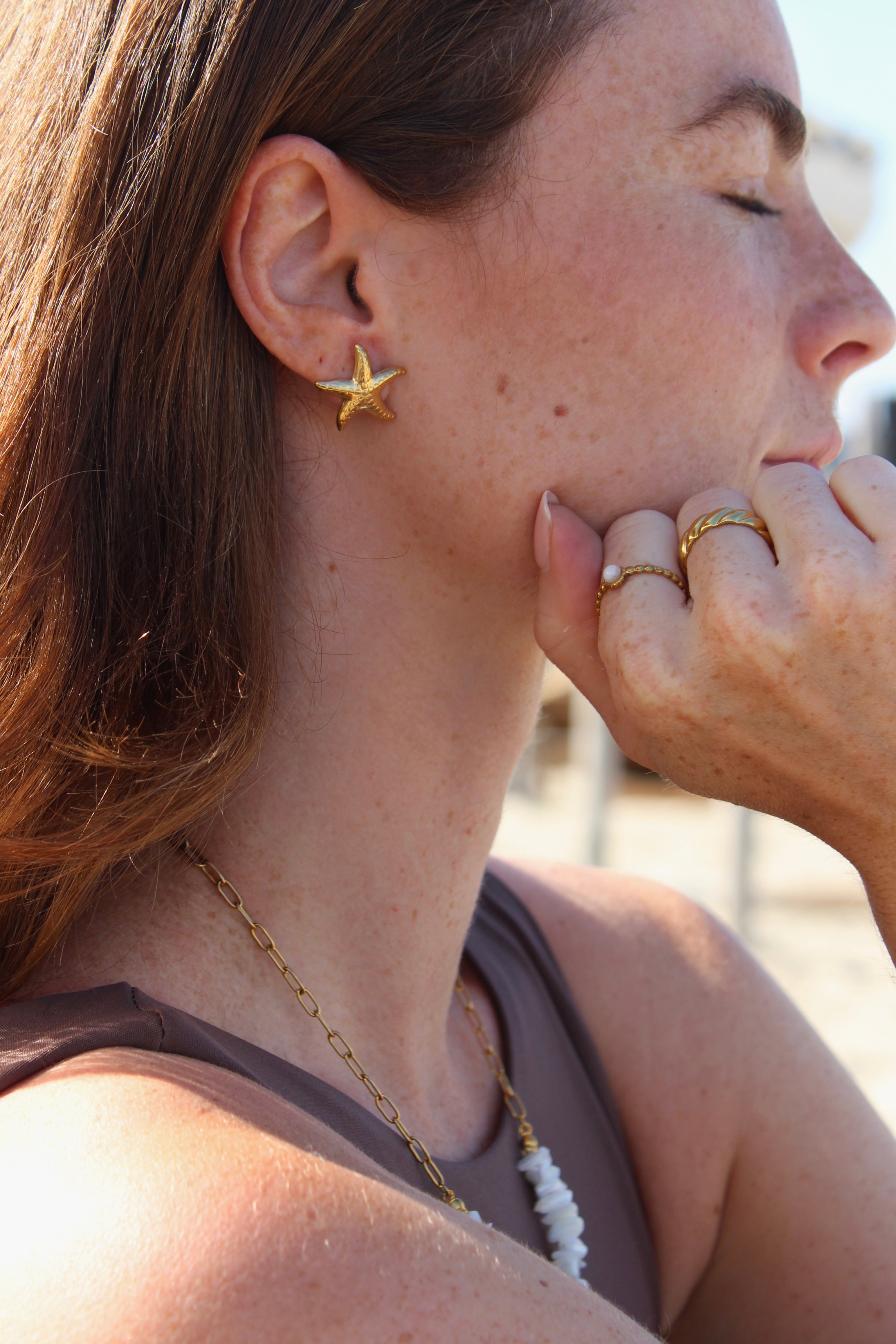 Starfish - Studs - Earrings - Stainless Steel