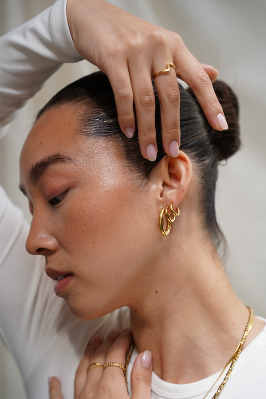 Basic - Boucles d'oreilles - Clips - Acier inoxydable