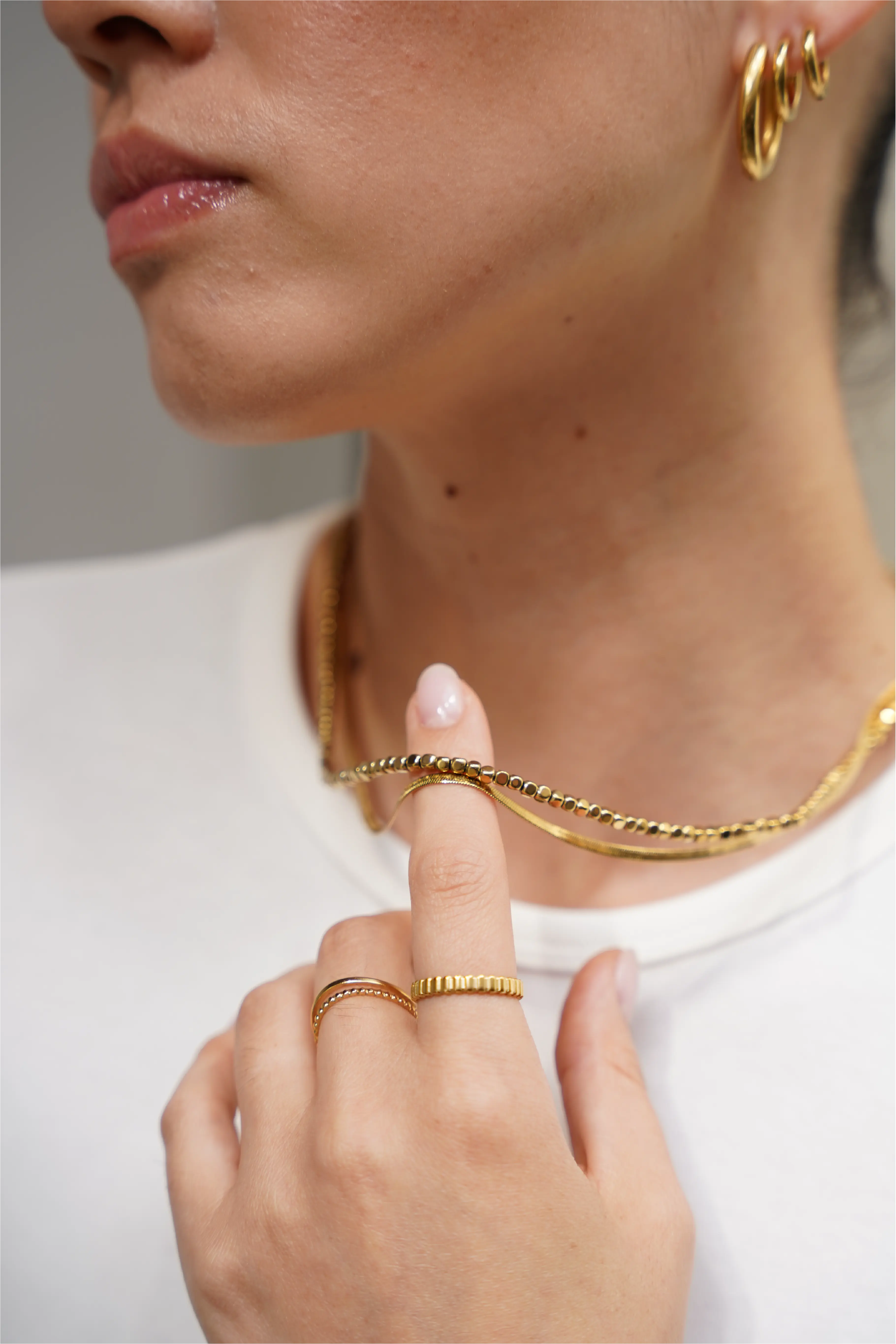 Round Circle - Necklace - Stainless Steel